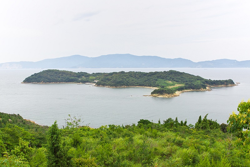 瀬戸内海国立公園に浮かぶ島々の一つ
